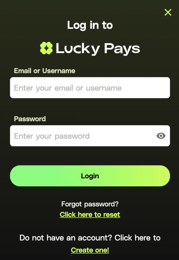 Lucky Pays Login